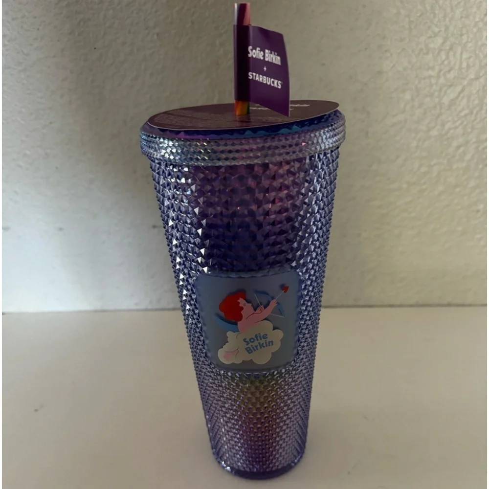 STARBUCKS + Sofie Birkin Rainbow Pride Bling Studded Venti Tumbler